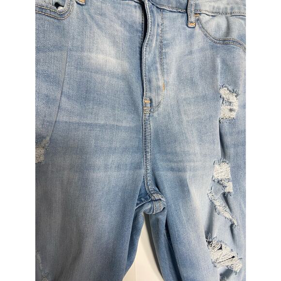 Hollister Womens Jeans Size 11R 30 x 30 Light Blue Curvy High Rise‎ Super Skinny - Picture 7 of 8